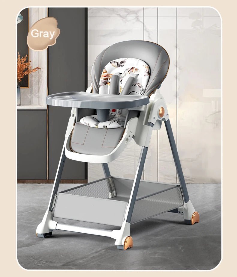 MildlyMama - 6 - in - 1 Convertible Baby Highchair with Adjustable Height, Removable Tray, and Space - Saving Design - Perfect for Infants to Toddlers High Chairs