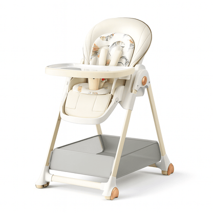 MildlyMama - 6 - in - 1 Convertible Baby Highchair with Adjustable Height, Removable Tray, and Space - Saving Design - Perfect for Infants to Toddlers High Chairs