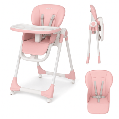 MildlyMama - Convertible Baby High Chair with Adjustable Height, Removable Tray, and Foldable Design – 5 Positions, Safe and Easy to Clean High Chairs