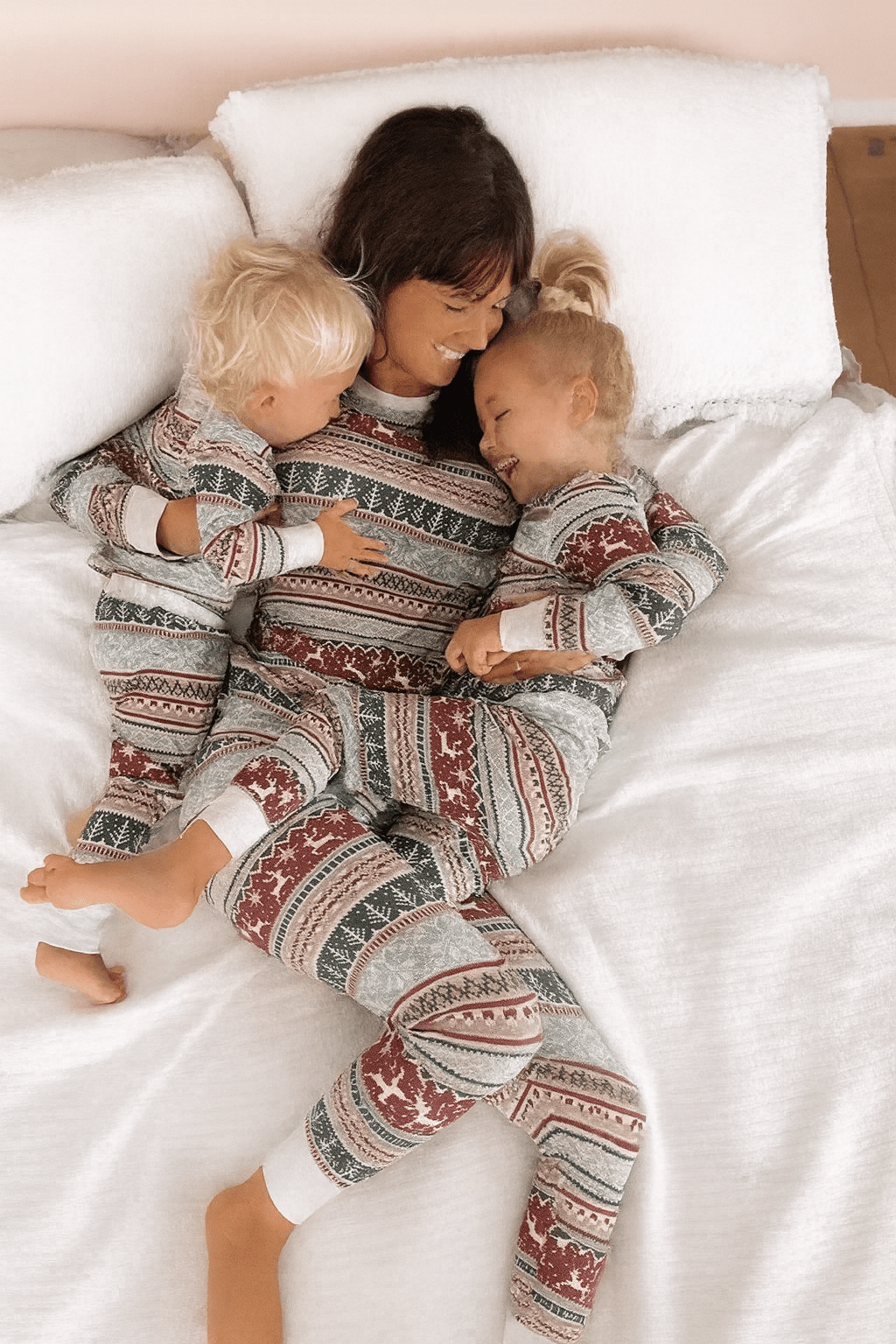 MildlyMama - CozyFam Noel Luxe Organic Cotton Family Matching Christmas Pajama Set — Soft Holiday Print Loungers for Kids & Adults pajamas