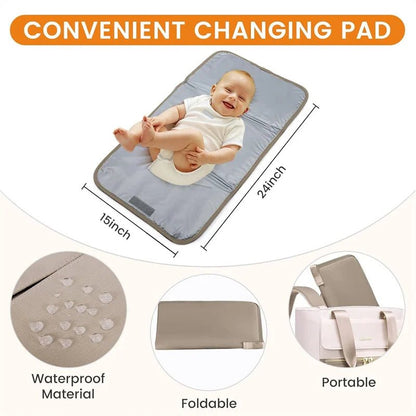 MildlyMama - Diaper Bag Backpack - Waterproof, Large Capacity, 6 - in - 1 Design for Parents - Mummy Bag Diaper Bags