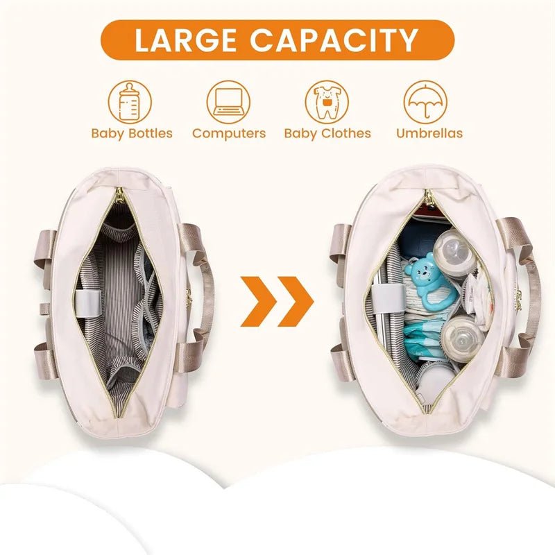 MildlyMama - Diaper Bag Backpack - Waterproof, Large Capacity, 6 - in - 1 Design for Parents - Mummy Bag Diaper Bags