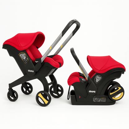 MildlyMama - Doona Nitro Black Car Seat & Stroller – All - in - One Infant Travel System, Converts from Car Seat to Stroller in Seconds Baby Strollers