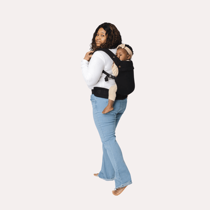 MildlyMama - Ergonomic Black Baby Carrier for Newborns to Toddlers – Comfortable, Breathable, Versatile Design with Multiple Carrying Positions Baby Carriers