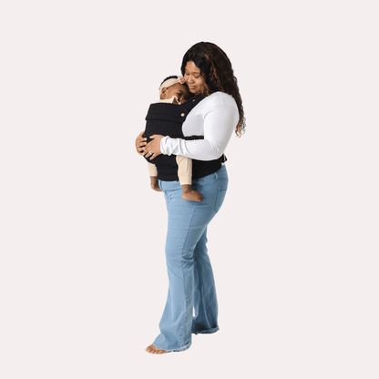 MildlyMama - Ergonomic Black Baby Carrier for Newborns to Toddlers – Comfortable, Breathable, Versatile Design with Multiple Carrying Positions Baby Carriers