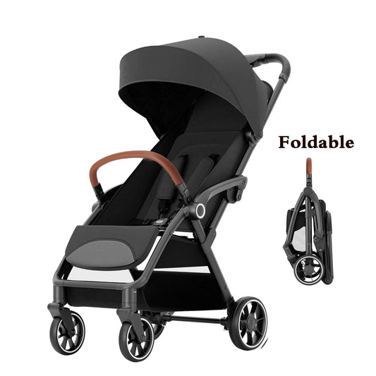 MildlyMama - Foldable Portable Baby Stroller with 360° Swivel Seat – Luxury Carriage for Infants and Toddlers Baby Strollers