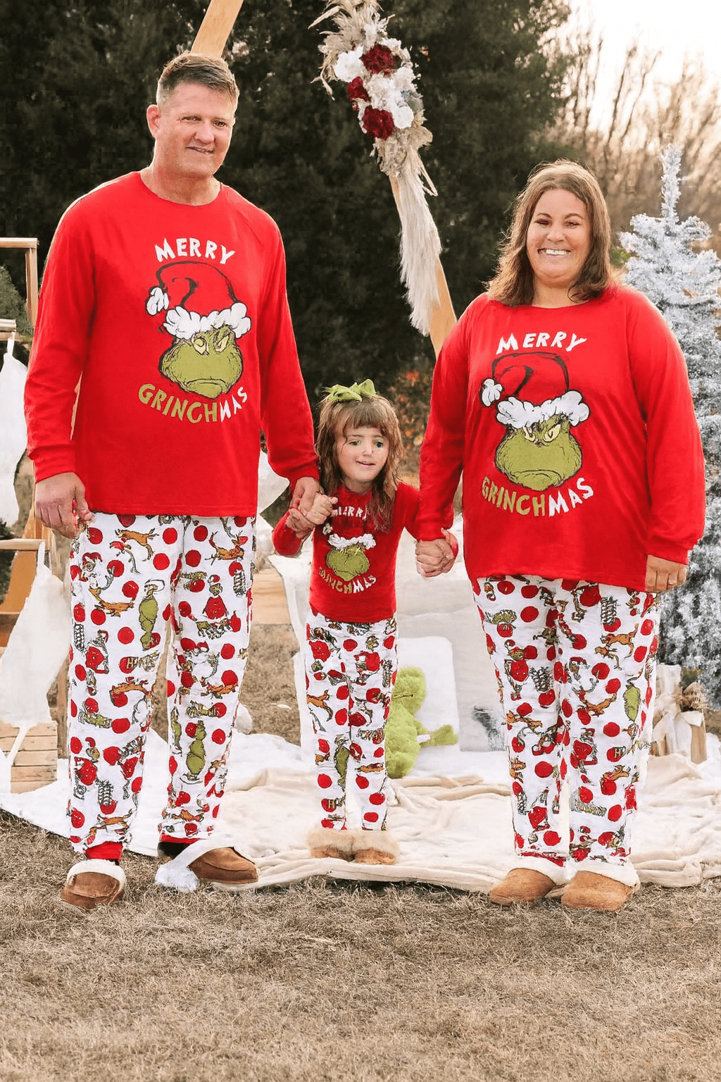 MildlyMama - Grinchmas Family Christmas Pajama Set – Cozy Matching Holiday Sleepwear for Kids, Couples & Adults pajamas
