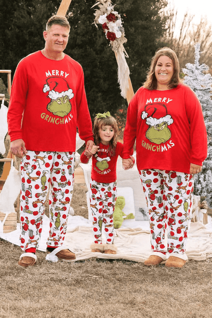 MildlyMama - Grinchmas Family Christmas Pajama Set – Cozy Matching Holiday Sleepwear for Kids, Couples & Adults pajamas