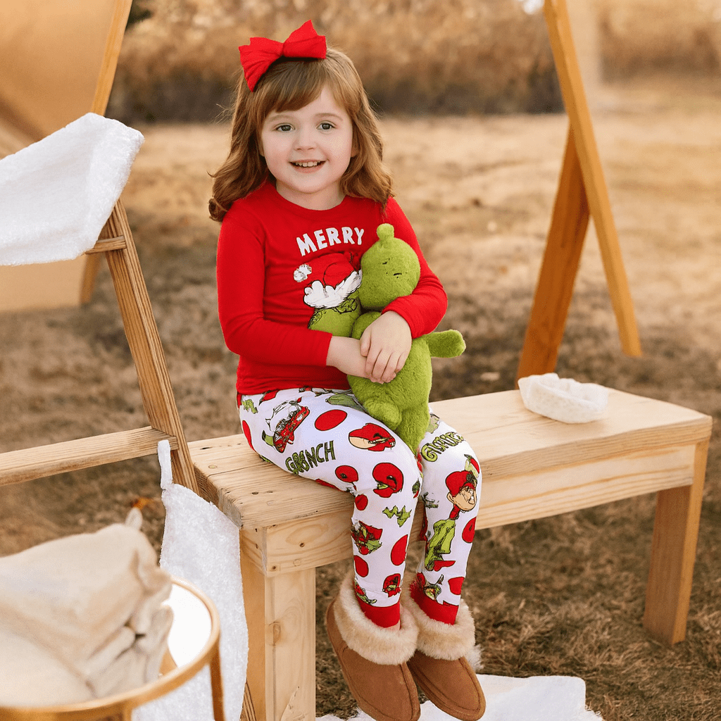 MildlyMama - Grinchmas Family Christmas Pajama Set – Cozy Matching Holiday Sleepwear for Kids, Couples & Adults pajamas