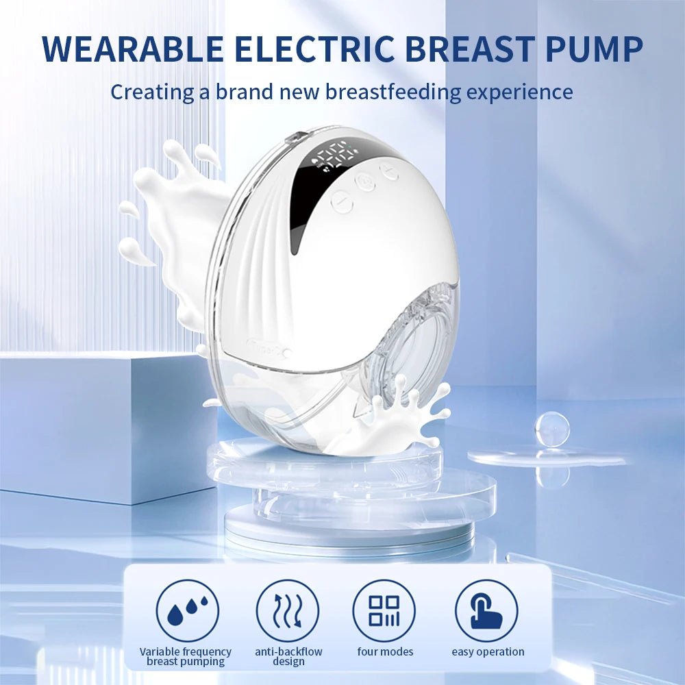 MildlyMama - Hands - Free Wearable Breast Pump – Silent, Cordless Electric Pump with Adjustable Suction and Comfortable Design Breast Pumps
