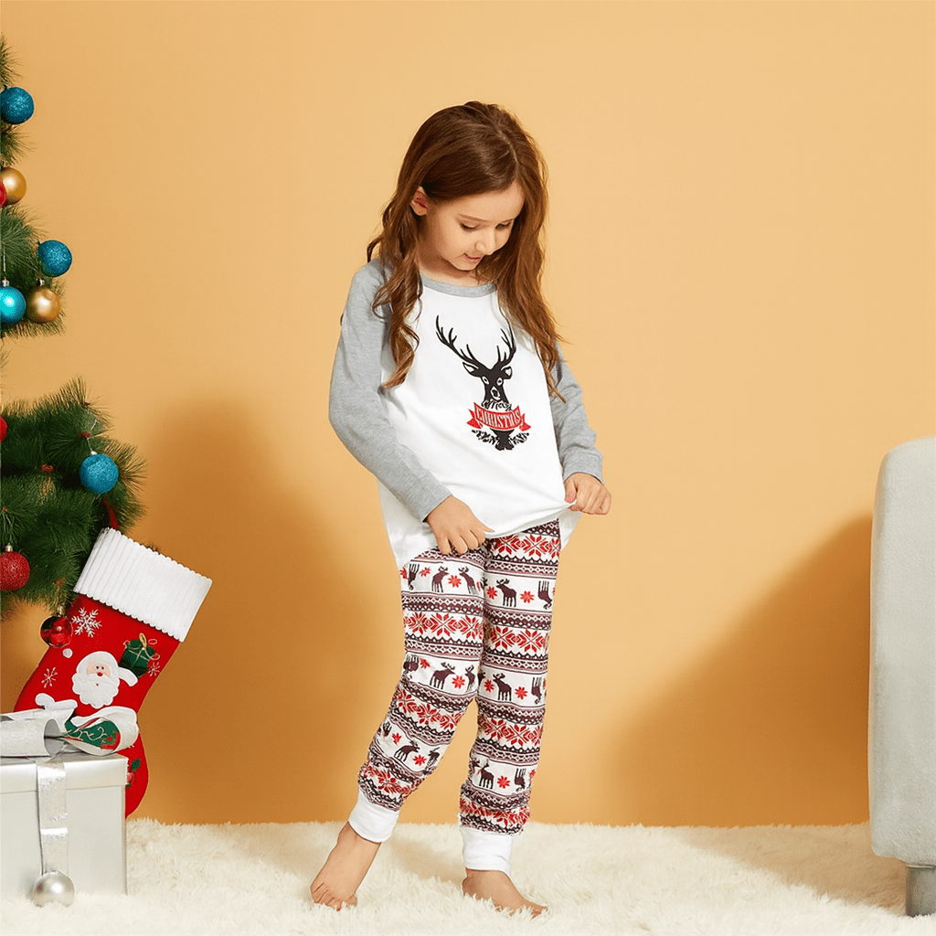 MildlyMama - Joyful Elk Family Matching Christmas Pajama Set – Cozy Holiday Sleepwear for Kids, Adults & Couples pajamas
