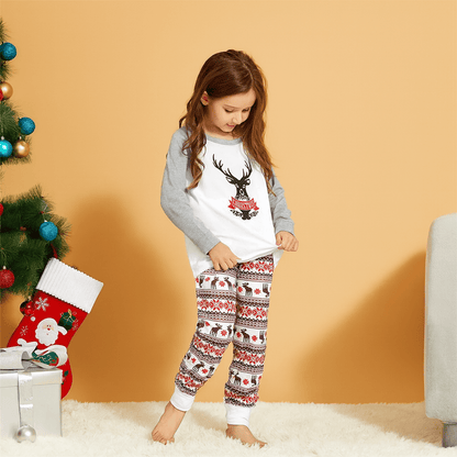MildlyMama - Joyful Elk Family Matching Christmas Pajama Set – Cozy Holiday Sleepwear for Kids, Adults & Couples pajamas