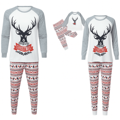 MildlyMama - Joyful Elk Family Matching Christmas Pajama Set – Cozy Holiday Sleepwear for Kids, Adults & Couples pajamas