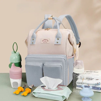 MildlyMama - Large Waterproof Diaper Bag Backpack – Stylish Baby Bag with Ample Storage for Travel and Daily Use Diaper Bags