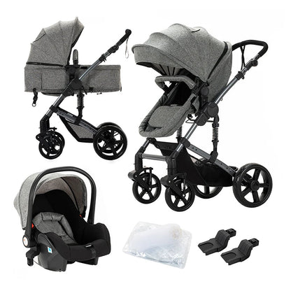 MildlyMama - Lightweight 3 - in - 1 Baby Stroller with ISOfix – Compact Folding Design for Newborns and Easy Transport Baby Strollers