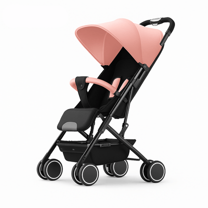 MildlyMama - Lightweight Foldable Baby Stroller for Air Travel with Sitting and Lying Functionality – Durable Carbon Steel Frame Baby Strollers