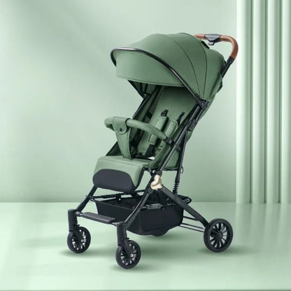 MildlyMama - Lightweight Portable Baby Stroller with Four - Wheel Stability – Versatile for Sitting or Lying Down, Easy to Fold and Store Baby Strollers