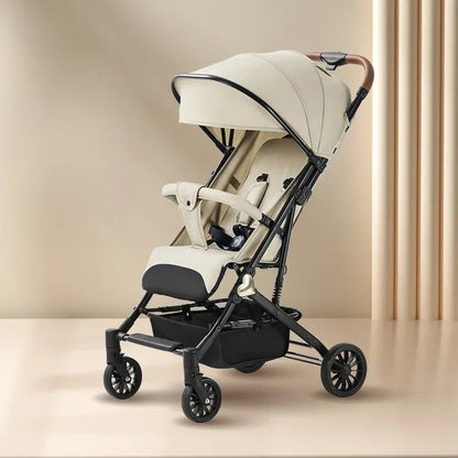 MildlyMama - Lightweight Portable Baby Stroller with Four - Wheel Stability – Versatile for Sitting or Lying Down, Easy to Fold and Store Baby Strollers