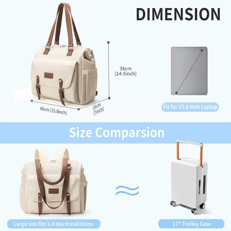 MildlyMama - Luxe Diaper Bag Backpack with Smart Storage, Stylish Design, and Durable Waterproof Fabric for Parents Diaper Bags