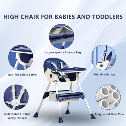 Multifunctional Foldable Baby Dining Chair – Portable Space-Saving Design for Infants and Toddlers Baby & Toddler Furniture