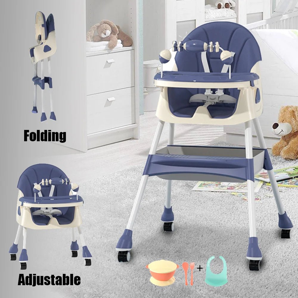 MildlyMama - Multifunctional Foldable Baby Dining Chair – Portable Space - Saving Design for Infants and Toddlers Baby & Toddler Furniture