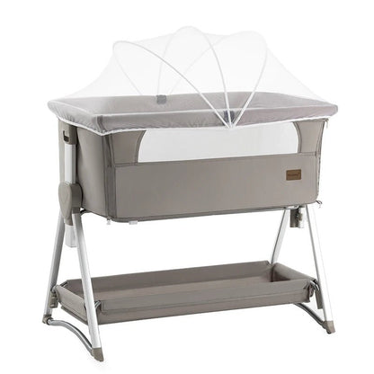 MildlyMama - Portable Baby Bassinet with Adjustable Height – Foldable Co - Sleeper for Newborns 0 - 6 Months, Pink, 2 - in - 1 Design Baby Bassinets