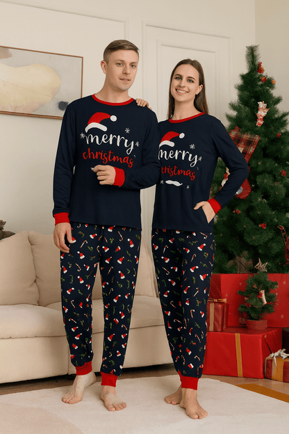MildlyMama - SantaSnug Family Matching Christmas Pajama Set – Cute Santa Print Holiday Sleepwear for Kids, Couples & Adults pajamas