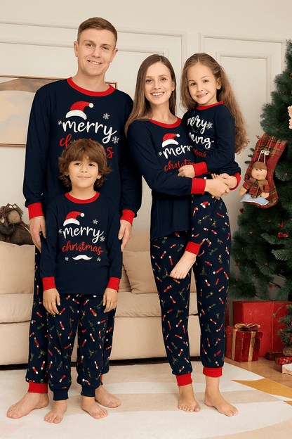 MildlyMama - SantaSnug Family Matching Christmas Pajama Set – Cute Santa Print Holiday Sleepwear for Kids, Couples & Adults pajamas
