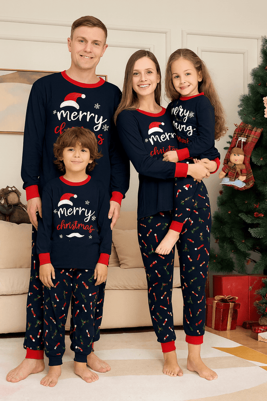 MildlyMama - SantaSnug Family Matching Christmas Pajama Set – Cute Santa Print Holiday Sleepwear for Kids, Couples & Adults pajamas