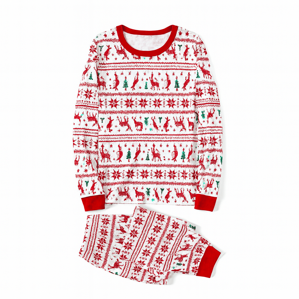MildlyMama - SnowSpark Family Matching Christmas Pajama Set – Cozy Snowflake Tree Print Holiday Sleepwear for Kids, Couples & Adults pajamas