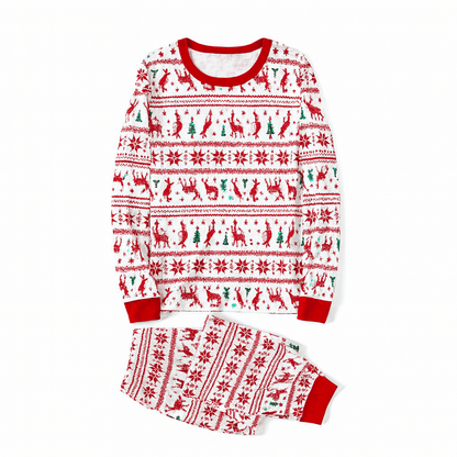 MildlyMama - SnowSpark Family Matching Christmas Pajama Set – Cozy Snowflake Tree Print Holiday Sleepwear for Kids, Couples & Adults pajamas