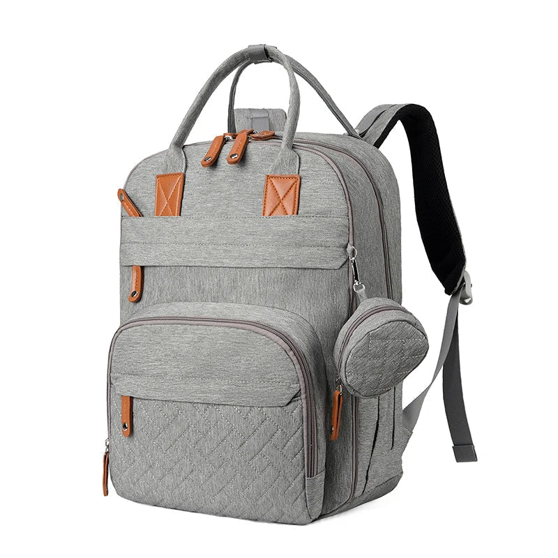 MildlyMama - Stylish Diaper Bag Backpack with Changing Mat, 25L Capacity, Water - Resistant, 14 Compartments, Stroller Hooks, Hands - Free Design Diaper Bags