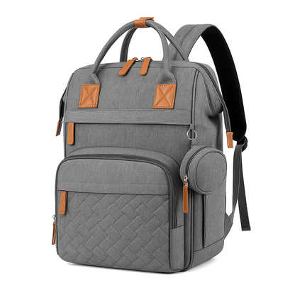 MildlyMama - Stylish Diaper Bag Backpack with Changing Mat, 25L Capacity, Water - Resistant, 14 Compartments, Stroller Hooks, Hands - Free Design Diaper Bags