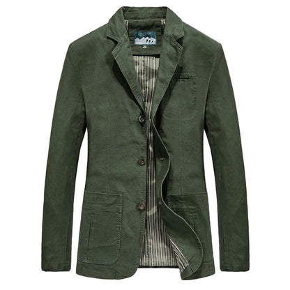 MildlyMama - The Reykjavik Men’s Cotton Blazer Style Windbreaker with Pockets