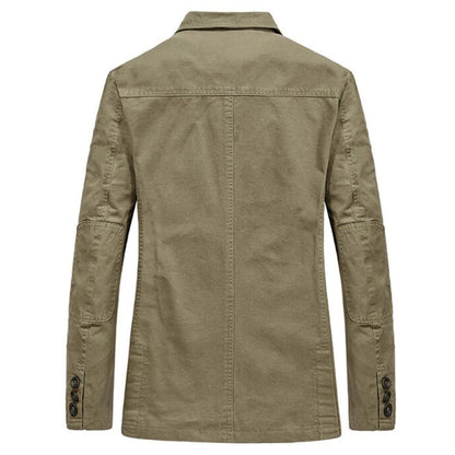MildlyMama - The Reykjavik Men’s Cotton Blazer Style Windbreaker with Pockets