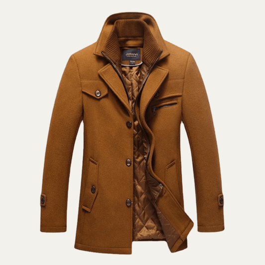 MildlyMama - The Stonemont Men’s Smart Casual Wool Blend Winter Coat