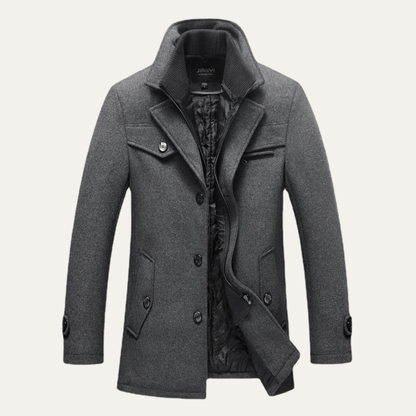 MildlyMama - The Stonemont Men’s Smart Casual Wool Blend Winter Coat