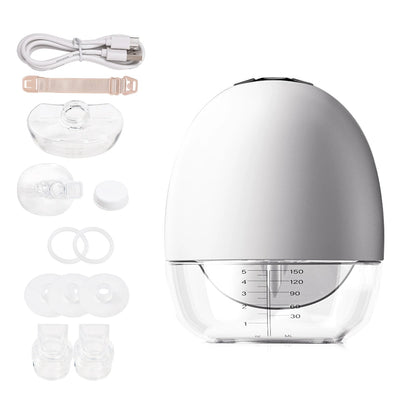 MildlyMama - Wearable Electric Breast Pump, Hands - Free, Compact Design with Adjustable Suction and Whisper - Quiet Technology Breast Pumps