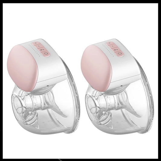 MildlyMama - Wearable Hands - Free Breast Pump, Portable and Silent Breastfeeding Solution with Adjustable Suction and BPA - Free Silicone Breast Pumps