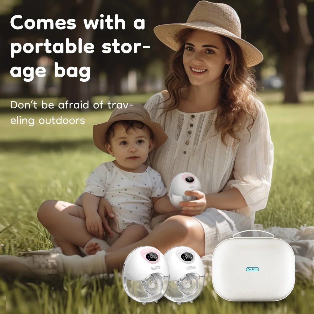 MildlyMama - Wearable Hands - Free Breast Pump – Silent, Cordless, Comfortable with 3 Modes and 9 Intensity Levels, BPA - Free Silicone Breast Pumps