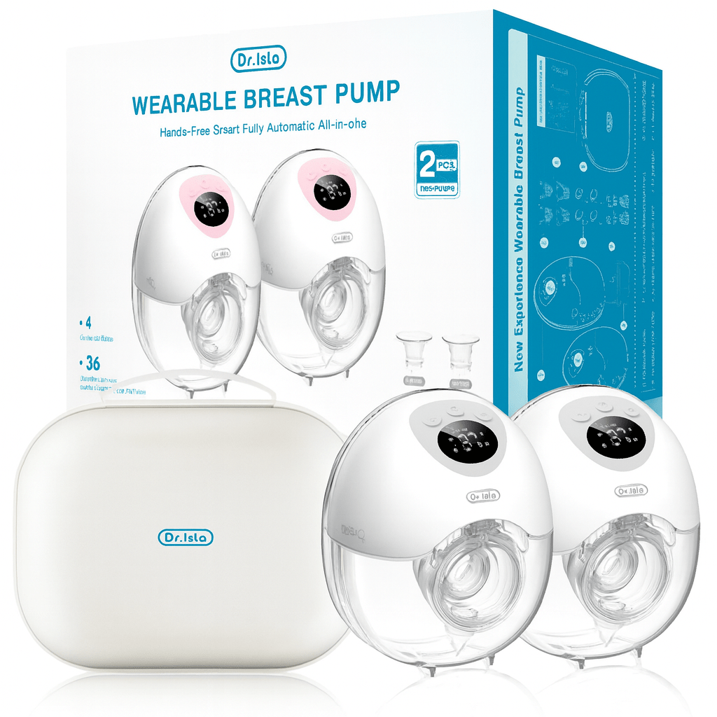 MildlyMama - Wearable Hands - Free Breast Pump – Silent, Cordless, Comfortable with 3 Modes and 9 Intensity Levels, BPA - Free Silicone Breast Pumps