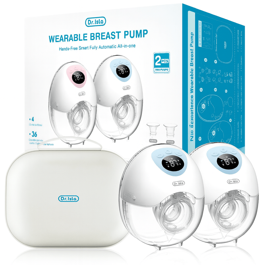 MildlyMama - Wearable Hands - Free Breast Pump – Silent, Cordless, Comfortable with 3 Modes and 9 Intensity Levels, BPA - Free Silicone Breast Pumps