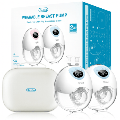 MildlyMama - Wearable Hands - Free Breast Pump – Silent, Cordless, Comfortable with 3 Modes and 9 Intensity Levels, BPA - Free Silicone Breast Pumps