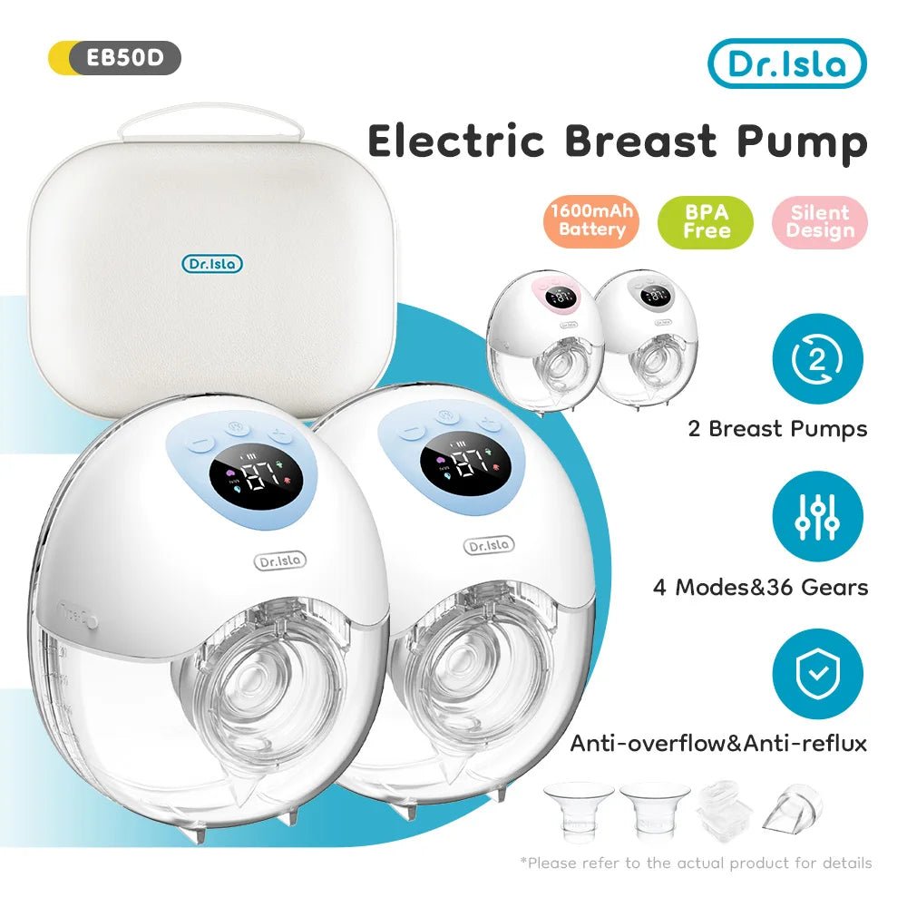 MildlyMama - Wearable Hands - Free Breast Pump – Silent, Cordless, Comfortable with 3 Modes and 9 Intensity Levels, BPA - Free Silicone Breast Pumps