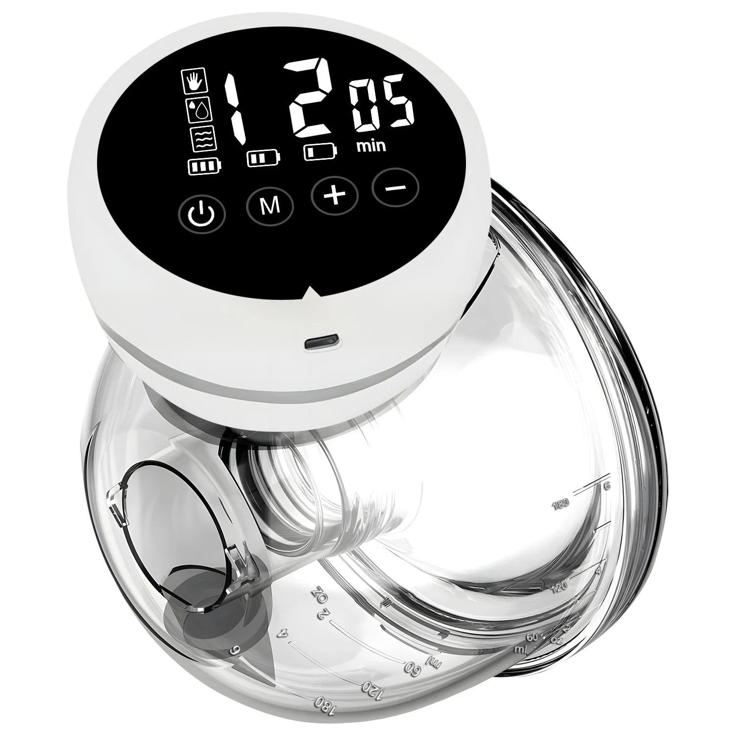 MildlyMama - Wearable Hands - Free Breast Pump with Adjustable Suction, Quiet Operation, and BPA - Free Silicone – Portable Milk Expressing Solution Breast Pumps