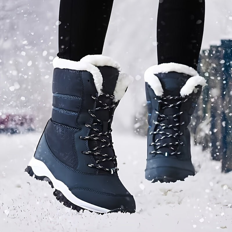 MildlyMama - Winter boots with fur lining for women Waterproof and non - slip