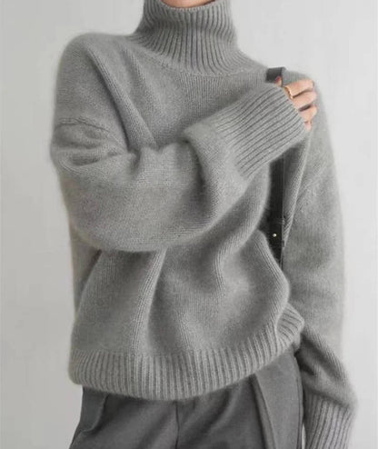 MildlyMama - Women's Cashmere Turtleneck Sweater
